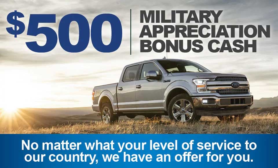 $500 Military Appreciation Bonus Cash