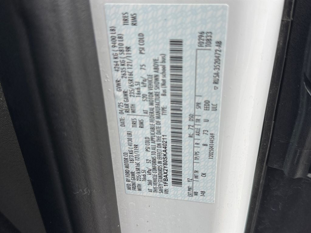 2025 Ford Transit-350 XLT 15-PASSENGER