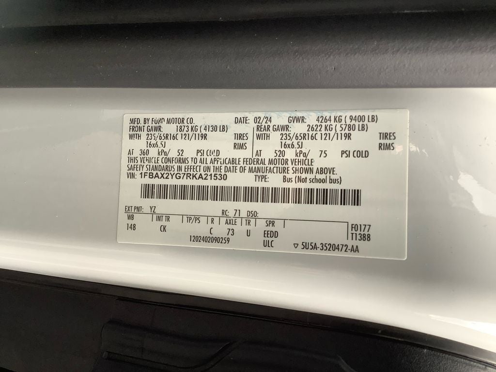 2024 Ford Transit-350 XLT 3.5 V6
