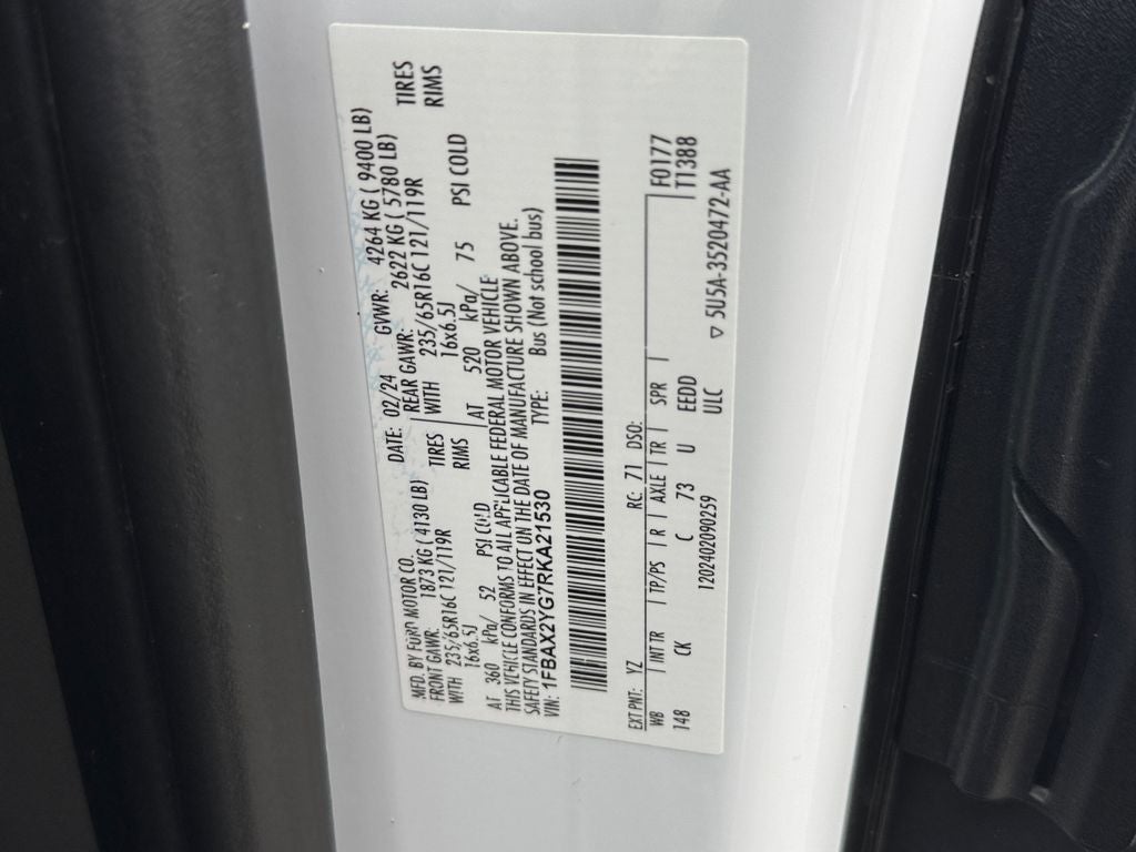 2024 Ford Transit-350 XLT 3.5 V6