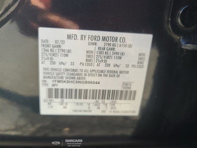 2022 Ford Explorer Platinum