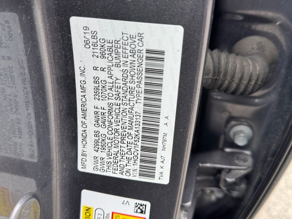 2019 Honda Accord EX-L