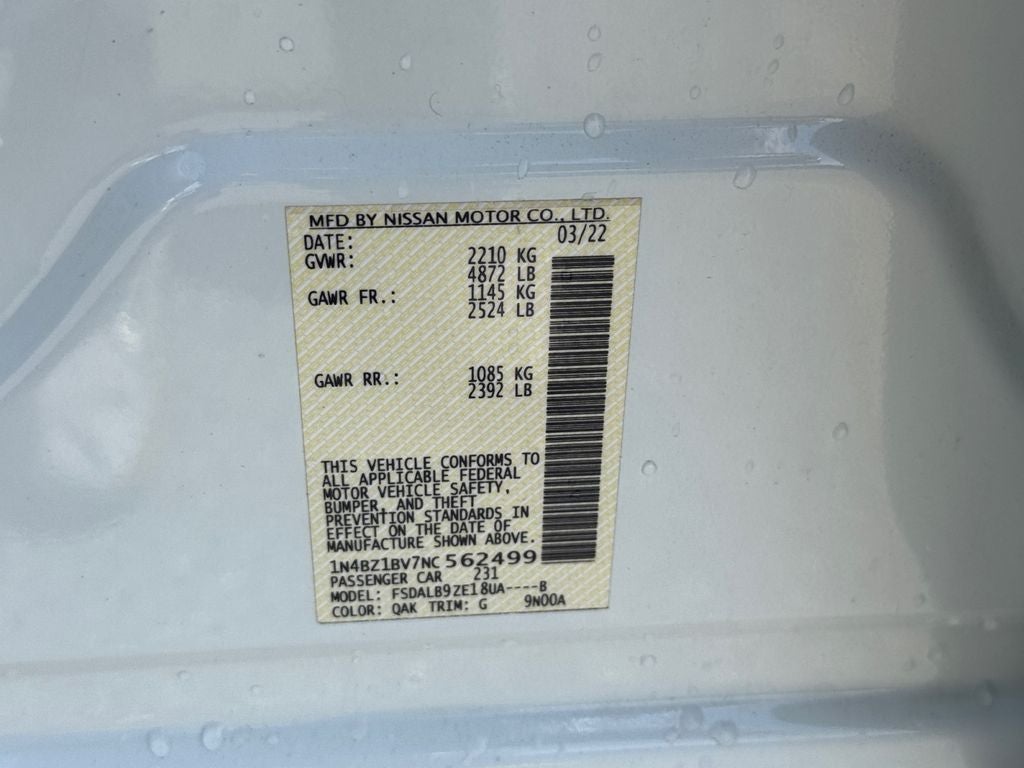 2022 Nissan Leaf S Plus