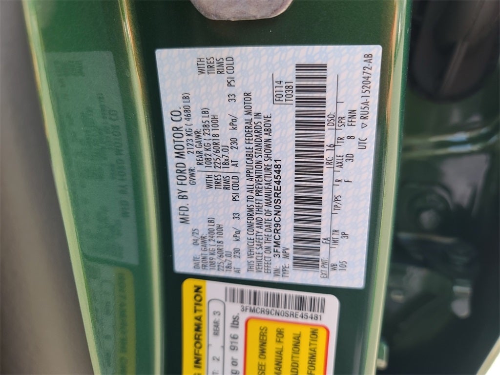 2025 Ford Bronco Sport Outer Banks