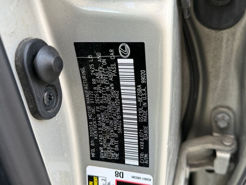 2022 Lexus ES 350 350