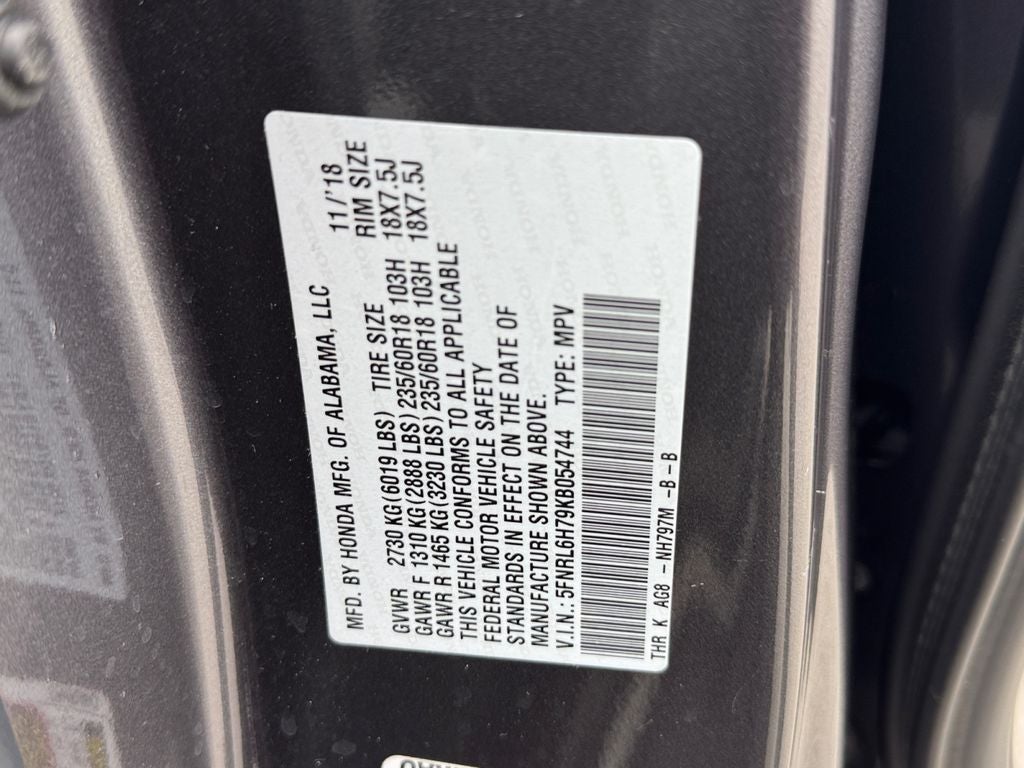 2019 Honda Odyssey EX-L