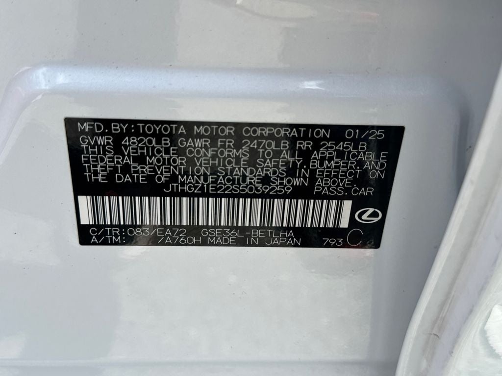 2025 Lexus IS 350 F SPORT 350 F SPORT