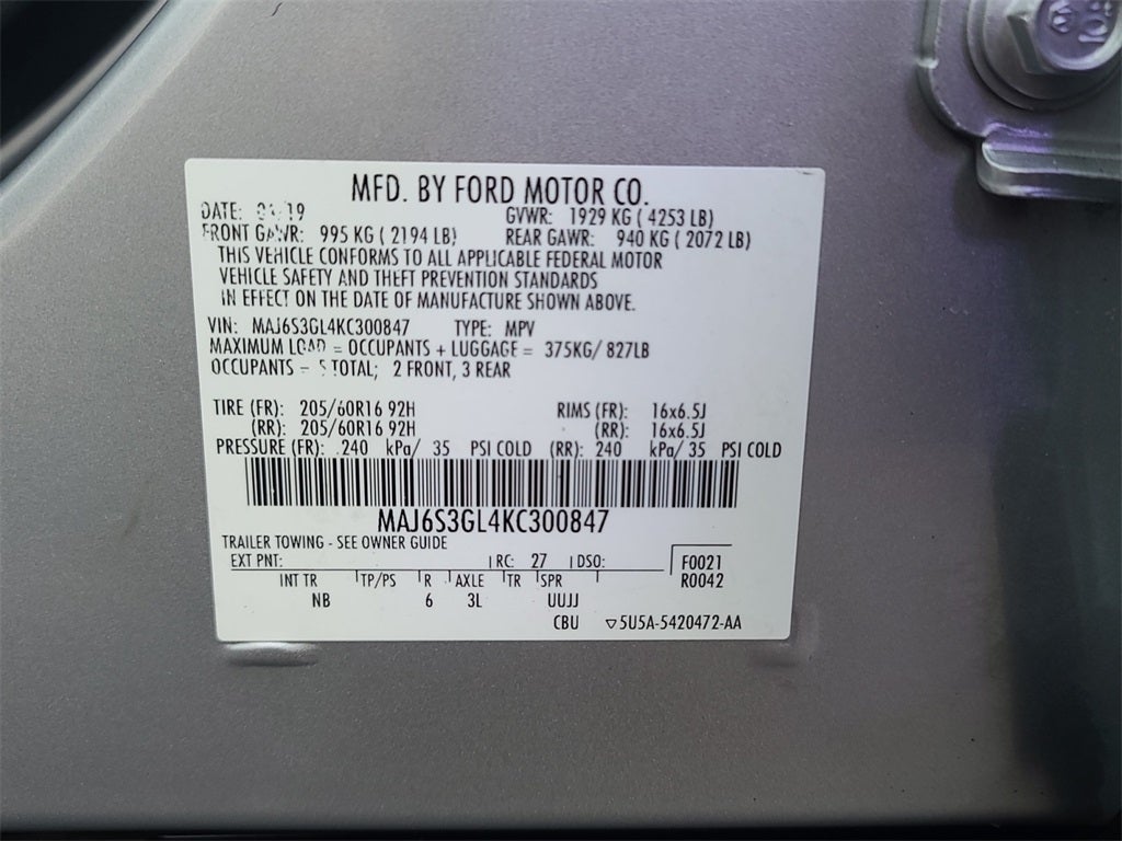 2019 Ford EcoSport SE