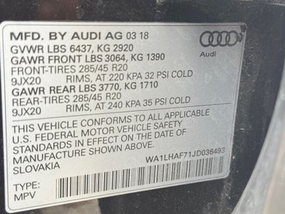 2018 Audi Q7 2.0T Premium Plus quattro