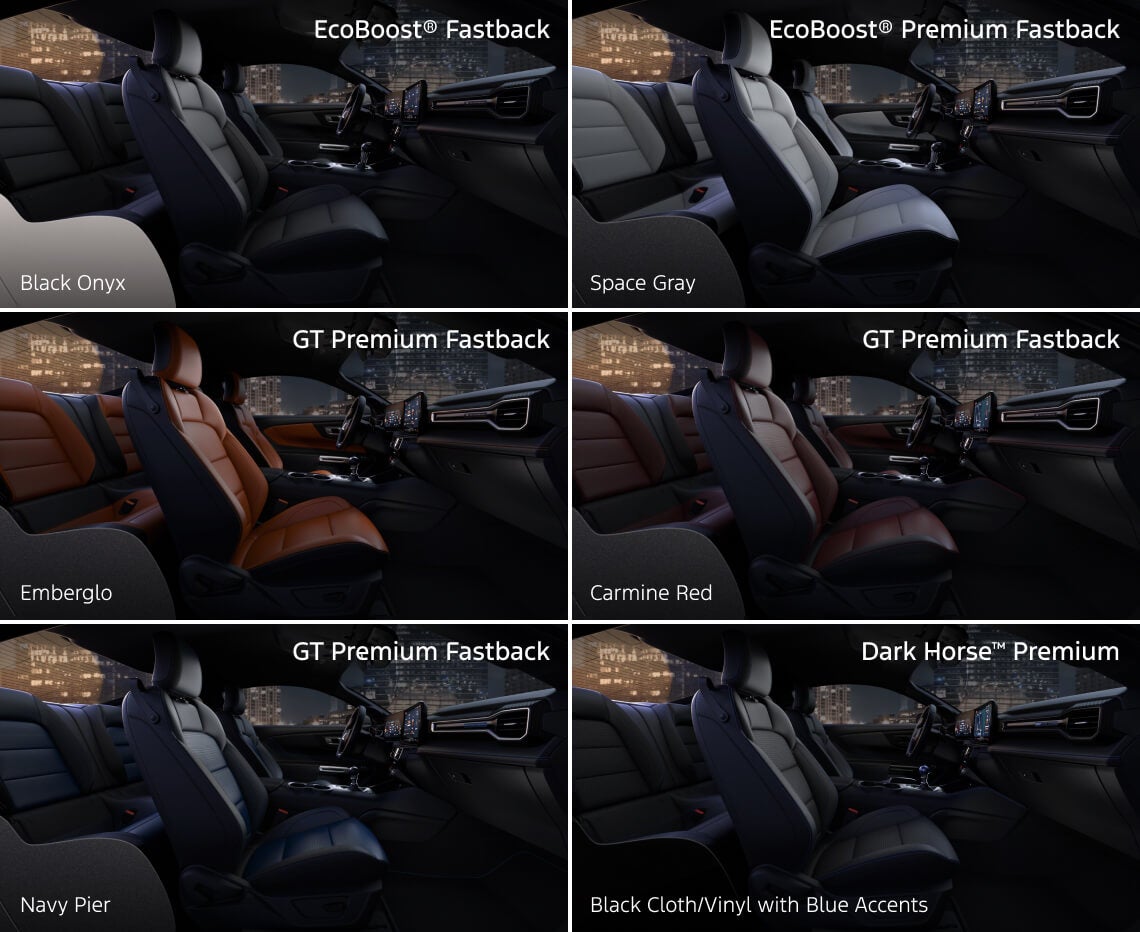 Step Inside: 2025 Mustang Interior Colors