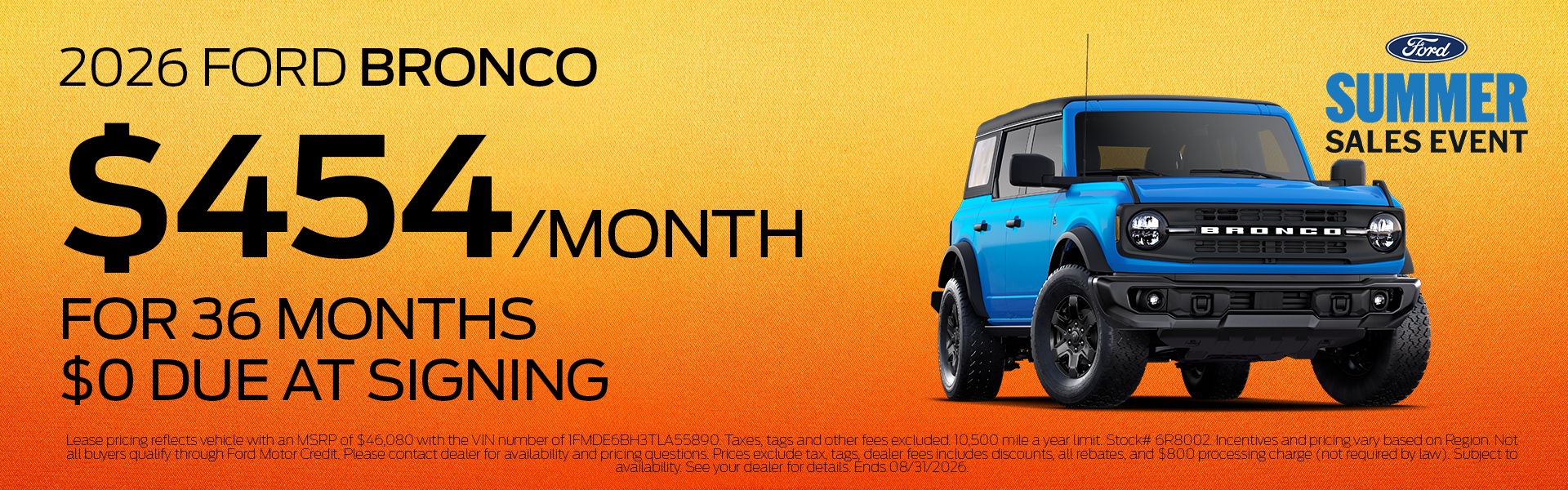 New 2026 Bronco