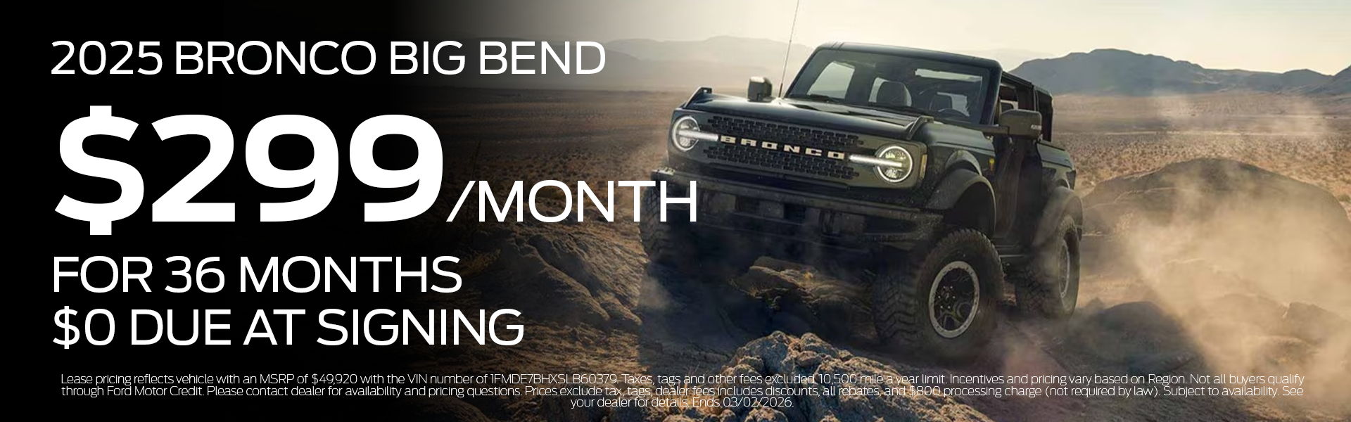 New 2025 Bronco Big Bend