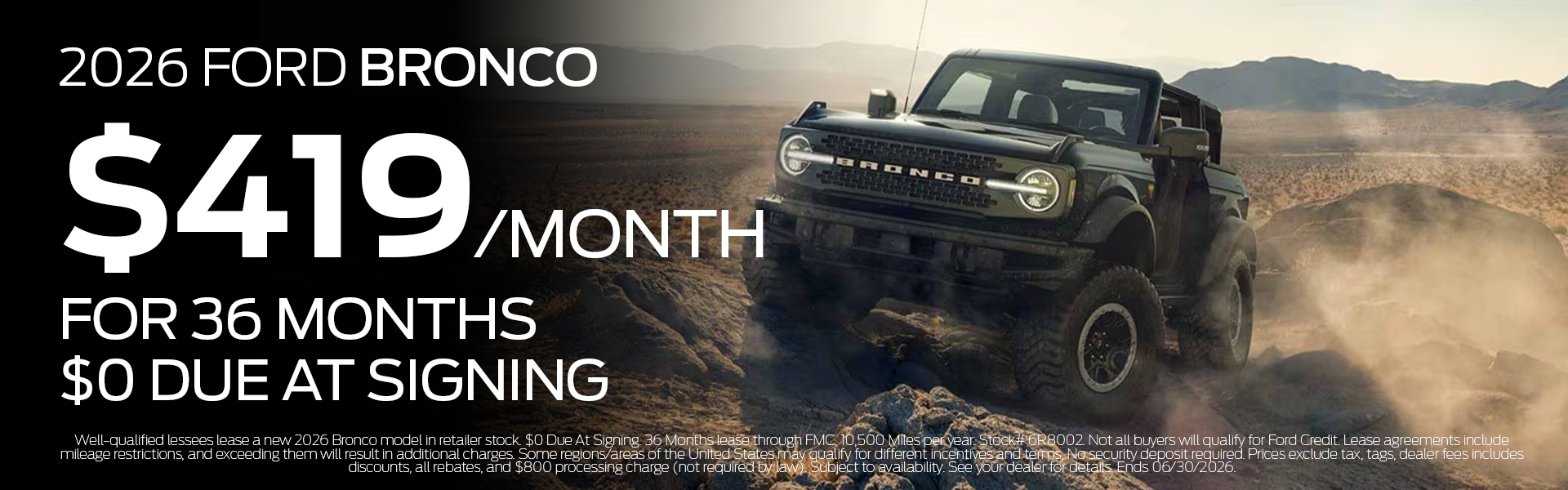 New 2026 Bronco 