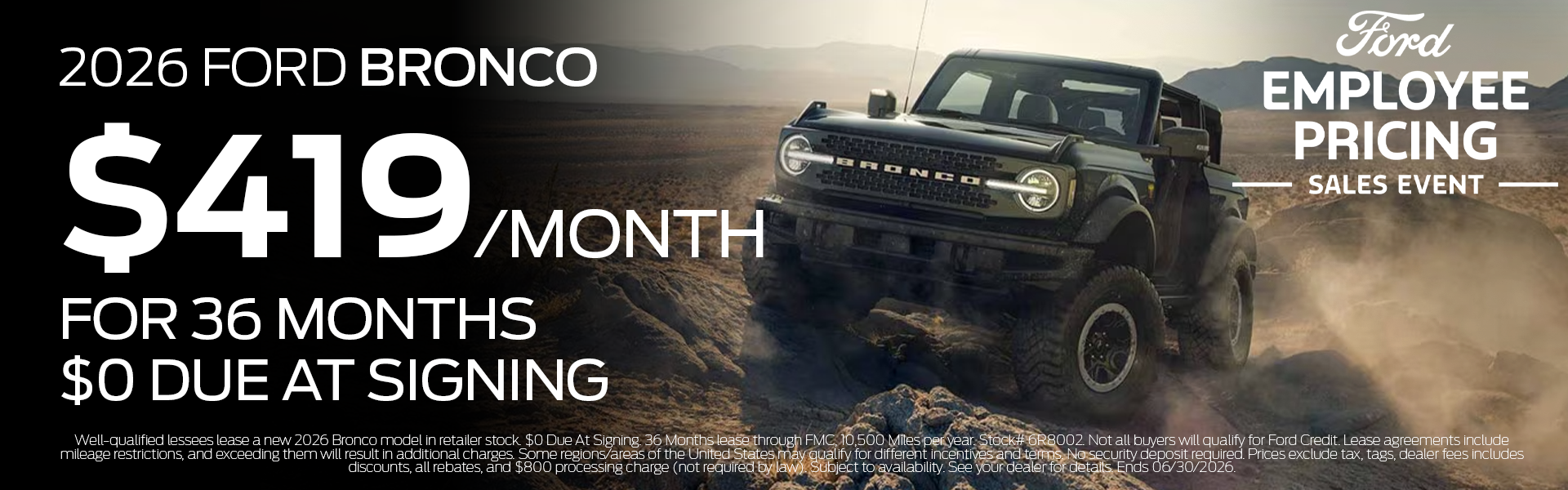 New 2026 Bronco 