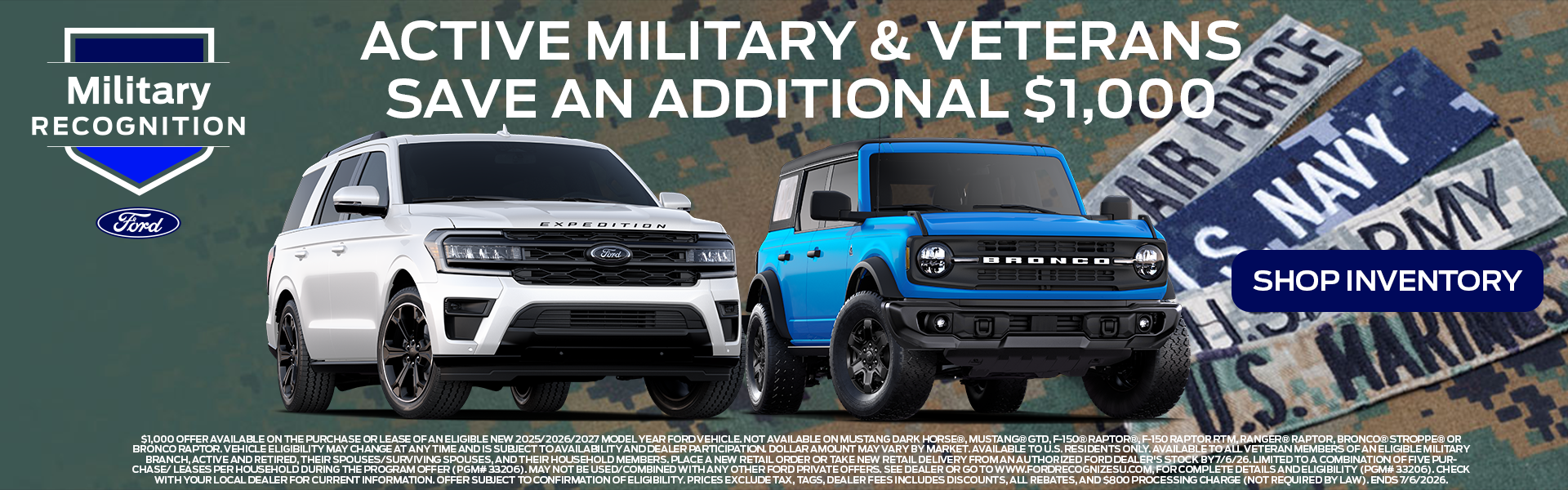 Active Military & Veterans