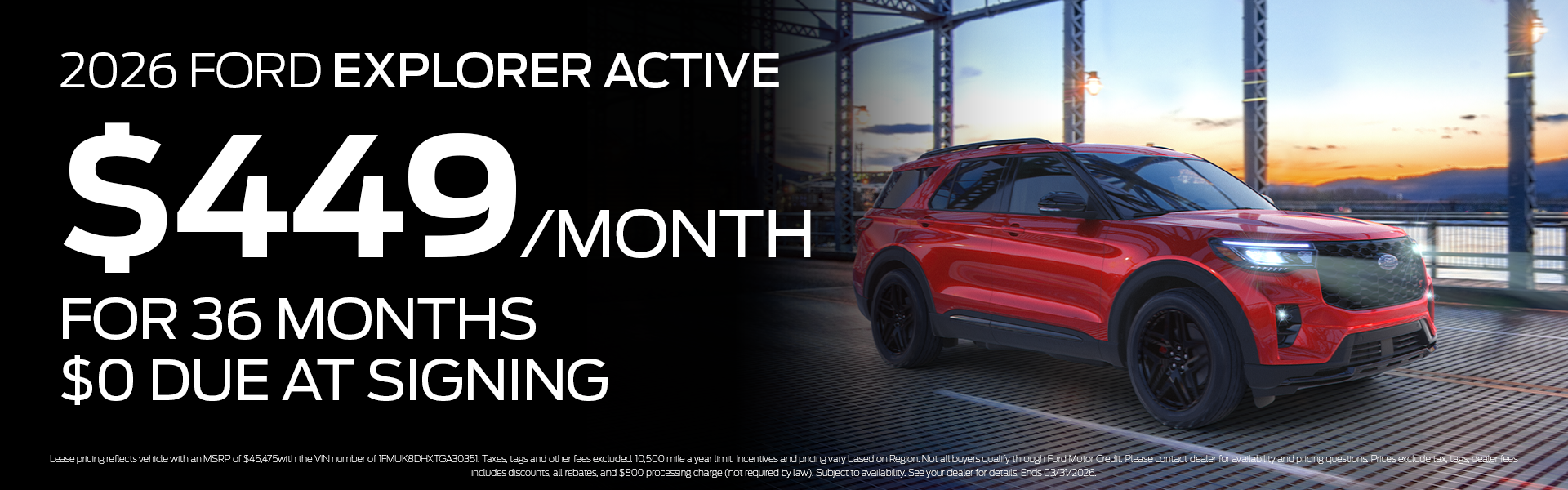 New 2026 Explorer Active