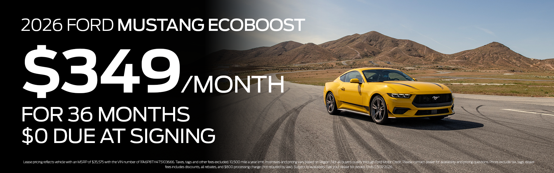 New 2026 Mustang EcoBoost